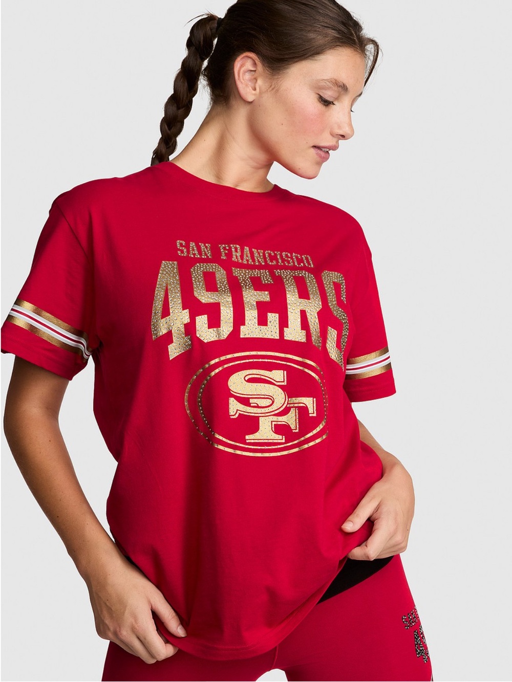 NWT 49ers Campus Cotton Bling Tee!